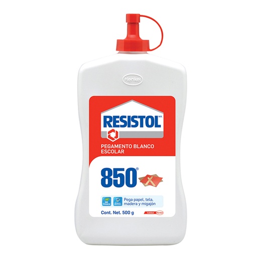 [HEN-PEG-577972] Pegamento Blanco Escolar Resistol 850 De  500 Grs