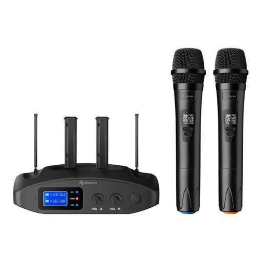 [STE-MIC-810U] Sistema De Microfonos Inalambricos Steren 2 piezas