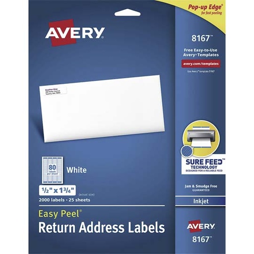 [AVE-ETI-8167] Etiqueta Tecnología Inkjet Avery Color B