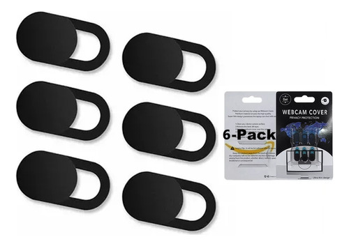 [CUB-WEBCAM-6] Cubre Webcam 6 Pack Cubierta Anti Espia Camara Con Tapa