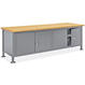 [ULI-H8205-WOOD] MESA DE TRABAJO ESTÁNDAR CON GABINETE - 96 X 30", CUBIERTA DE MADERA COMPRIMIDA