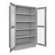 [ULI-H-3594GR] Gabinete Jumbo de Uso Pesado con Frente Transparente - 48 x 24 x 78", sin Ensamblar, Gris, 122 x 61 x 198 cm