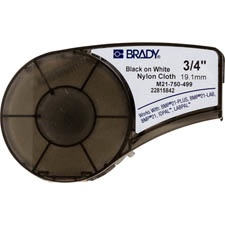 [BRADY-M21750-499] Cinta Brady M21 B499 Negro en Blanco, 0.75'' x 16', para BMP21
