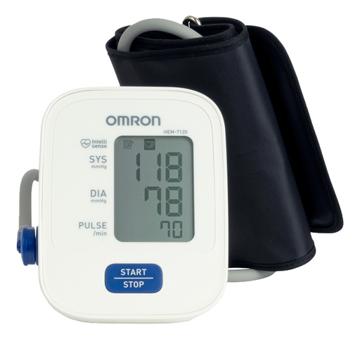 [OMRON-PRESION-7120] Omron Monitor De Presión Arterial De Brazo. Hem-7120 Color Blanco