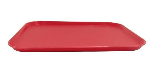 [COM-CHAROLA-45X35R] Charola Restaurantera Servicio Comedor 45x35 Cm roja