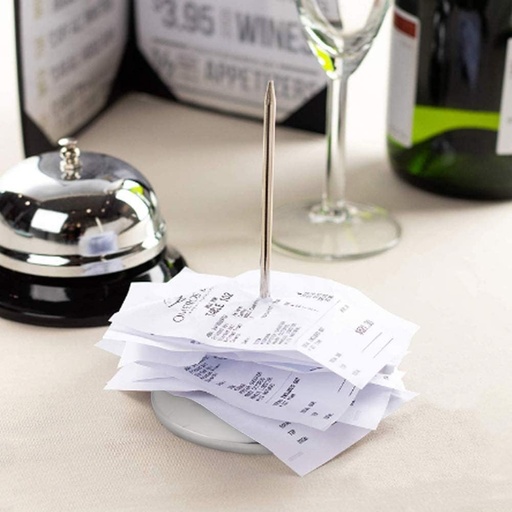 [COM-PINCHO-ACEROIN] Porta Notas De Papel De Acero Inoxidable 