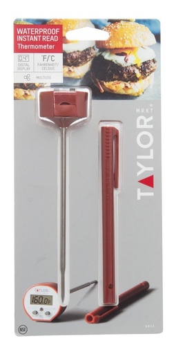 [TAYLOR-TERMO-9842] Termómetro Digital De Bolsillo Taylor 9842 Color Rojo