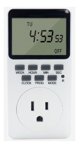 [TIMER-DIG-20 EVENTOS] Temporizador Timer Digital 20 Eventos 127Volts 15A 1250W