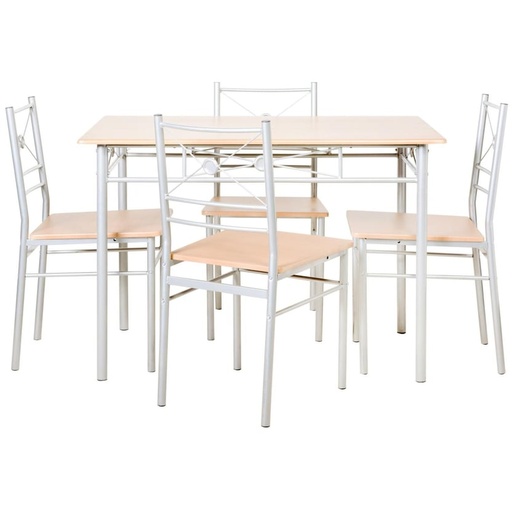 [JUST-COM-100161] Comedor Con 4 Sillas Rectangular 10X70X76 Cm