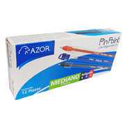 [AZO-BOL-6830SUR] Bolígrafo Mediano Pin Point 1.0 Mm Co Es Surtidos Caja Con 12 Pzas 