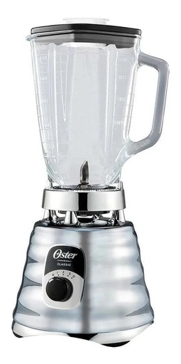[OSTER-LIC-BLST4655] Licuadora Portátil Oster Classic Blst4655 1.25 L Cromada Con Vaso De Vidrio 127V