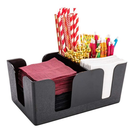 [BARCADDY-SERVPOP-ORG] Organizador Servilleta Popotes Bar Caddy Tablecraft