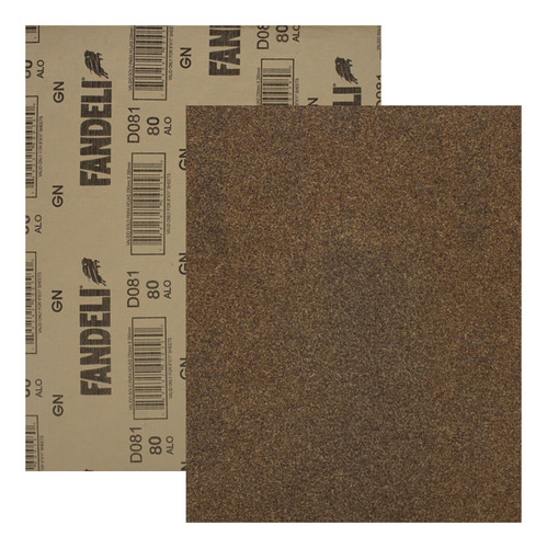 [FANDELI-LIJA-80D081] Lija Para Madera Fandeli 23 X 28 Cm 50 Pz D081 080 Cantidad De Granos 80