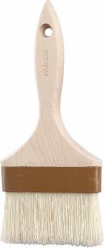 [CAF-BROCHA-4] Winco Pincel plano para repostería y untar de 4 pulgadas, color beige