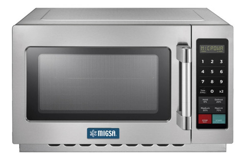 [MISA-HORNO-MC12D] Microondas industrial Migsa MC12D acero inoxidable 34L 127V