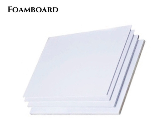 [FOMBOARD-5HOJAS-8X10] Cartón Pluma 5mm 8x10 Pulgadas 5 Hojas Foamboard