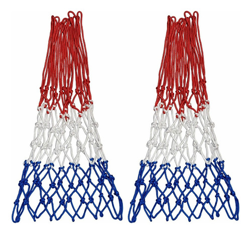 [RED-CANASTA-2PCS] 2Pcs 52Cm Nylon Red De Canasta Basquetbol Deportes Basquetball
