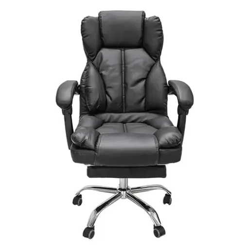 [TOP-SI-PEACE] Silla De Escritorio Top Living Peace Acolchada Con Descansapies Negra