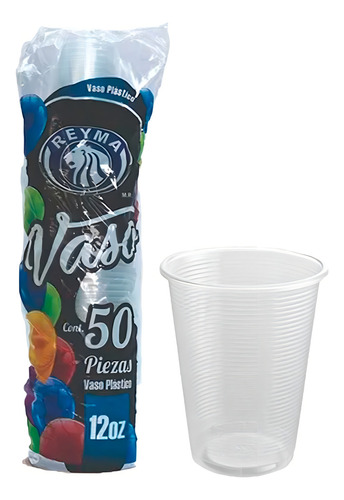 [AB-VASO12-50P] Vasos Desechables Transparentes Reyma Para Fiesta #12 50p