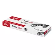 [GBC-GUS-P7230] Arillo Metalico Twin Loop Color Negro De5/16 Pulgadas, Caja Con 20 Pzas