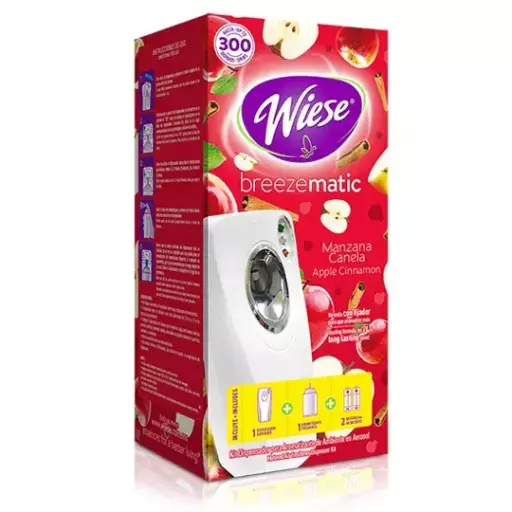 [LWI-AER-NDIDC03] Aromatizante Kit Breeze Matic Wiese Manzana Canela 180 Gr