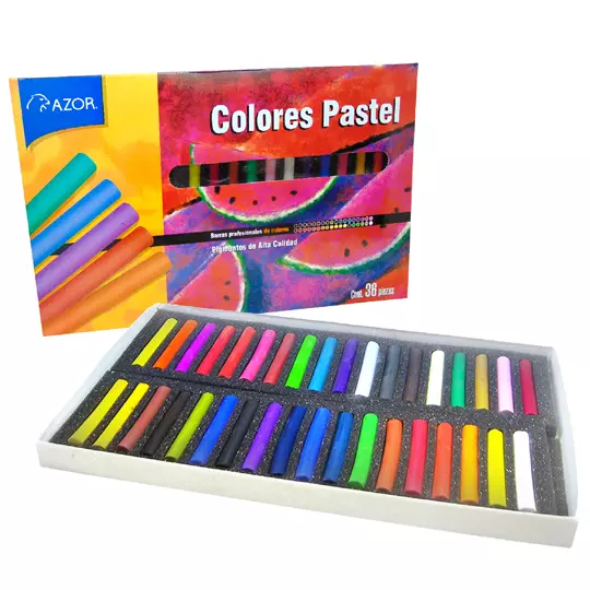 [AZO-COL-DAD0502] Colores Pastel Seco Stafford Colores Surtidos caja con 36 piezas