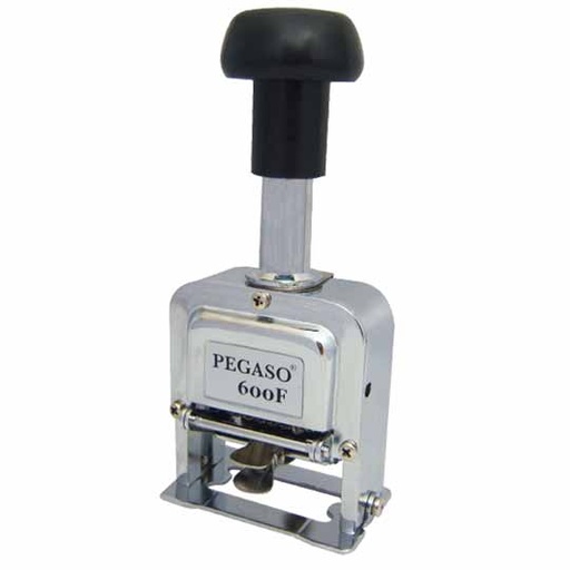 [AZO-FLD-600F] Foliador Cromado Pegaso 6 Dígitos