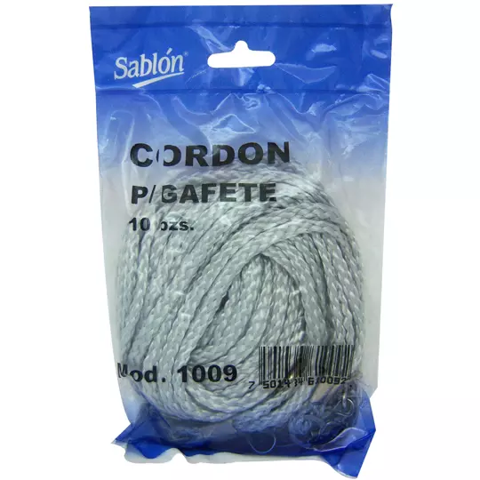 [AZO-GAF-1009] Cordón Para Gafete Sablón Color Gris Bolsacon10 Piezas