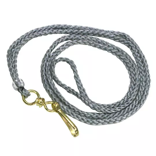 [AZO-GAF-1011C] Cordón Para Gafete Sablón Color Gris Caja Con 50 Piezas