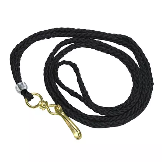 [AZO-GAF-1013C] Cordón Para Gafete Sablón Color Negro Bolsa Con 50 Piezas