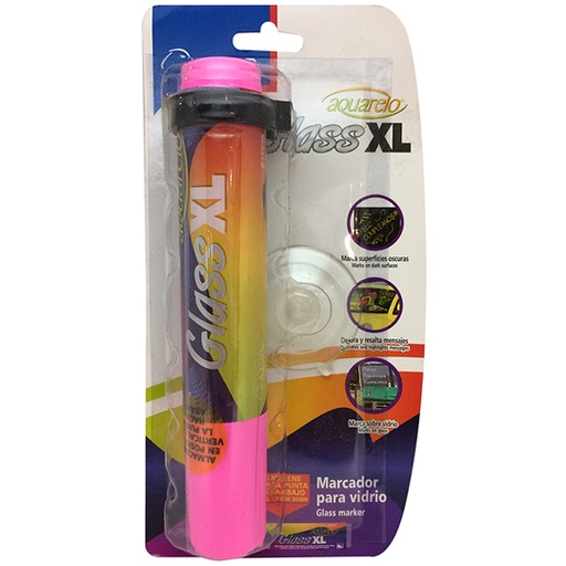 [AZO-MAR-22125RS] Marcador Para Vidrio Aquarelo Glass Xl Punta Cincel 16 Mm Color Rosa Blíster
