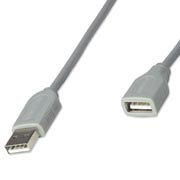 [IC-CO-317238] Cable Manhattan Extension Usb A-B V1.1, 3m Gris