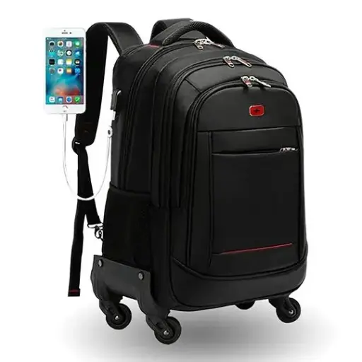 [BR-ACC-406245] Backpack Para Laptop Brobotix 406245 Poliester Abs Aluminio 47 X 34 X 22 Cm Negro