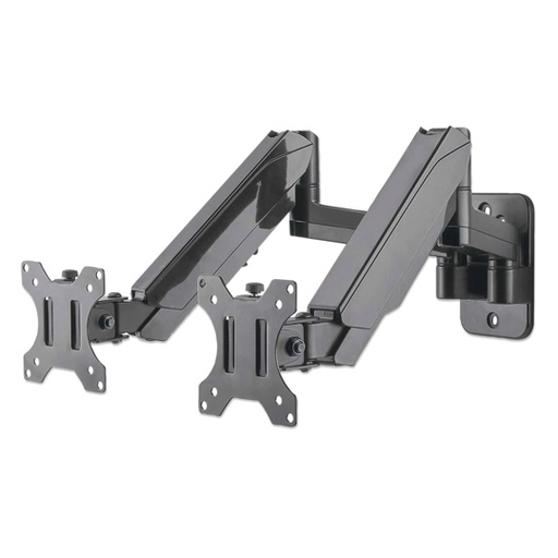 [IC-CO-461627] Soporte Manhattan Monitor Para 2 Monitores de 17 a 32”  con pistones a gas 