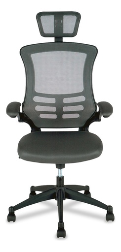 [TECNI-MOBIL.NAPOLES] Silla Ejecutiva Techni Mobili Nápoles Gris Ergonómica Reclinable