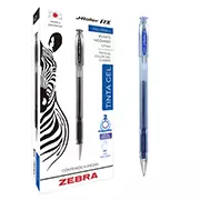 [ZEB-BOL-RX81] Bolígrafo de gel ZEBRA J-Roller RX punto mediano 0.7 mm color azul caja con 6 pz