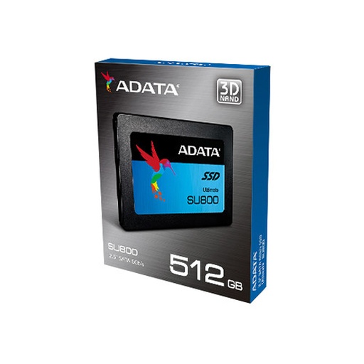 [ME-ADA-S800512G] Unidad De Estado Solido Ssd Adata Ultimate Su800, 512Gb, Sata Iii, 2.5, 7Mm 