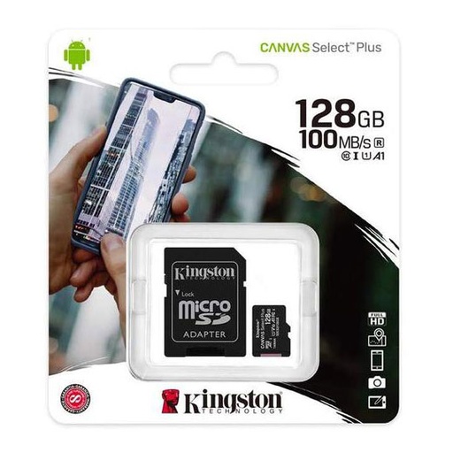 [ME-KIN-SDCS2128] Microsd Con Adaptador Cl10, 128Gb, A1.