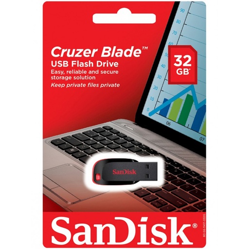 [ME-SAN-Z5032G] Memoria Flash Sandisk Cruzer Blade 32Gb