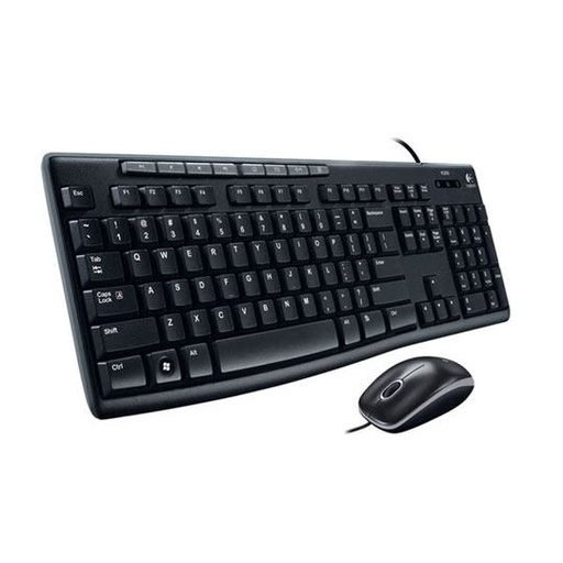 [PF-LOG-0098] Kit Logitech Teclado Y Mouse Mk200  Alámbrico