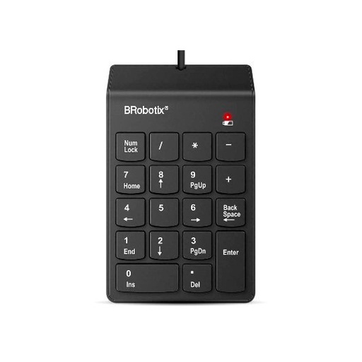 [BR-ACC-963234] Teclado Usb Brobotix Numérico Negro