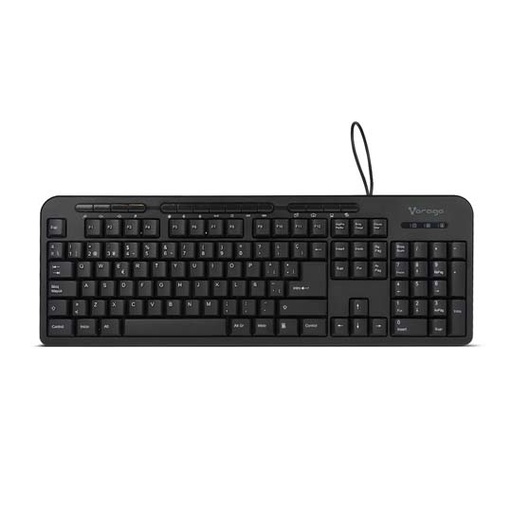 [VOR-CO-KB204] Teclado Vorago Kb-204 Alámbrico  Usb Colornegro