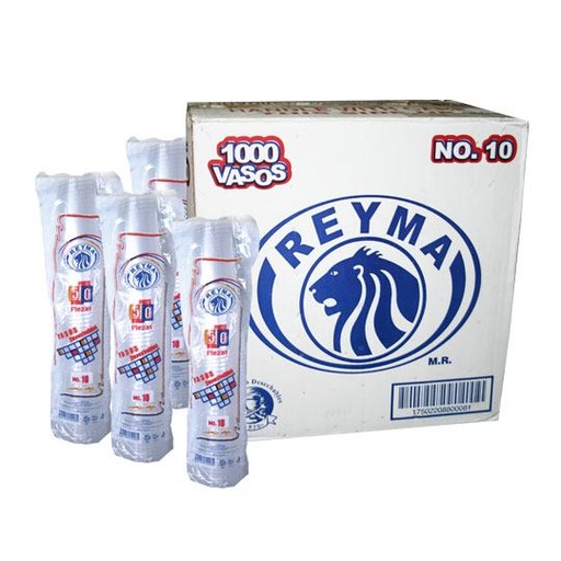 [ABA-VASO-N10] Vaso Plástico Reyma No. 10 Caja Con 1000