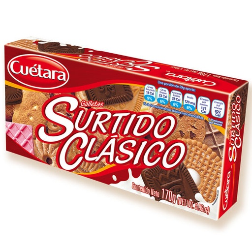 [CAF-GALLETA-SCL] Galletas Cuétara Surtido Clásico 170 Gr