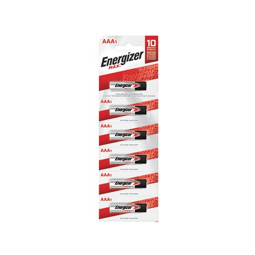 [ENE-PIL-AAA6] Pila Alcalina Energizer Aaa Blíster Con