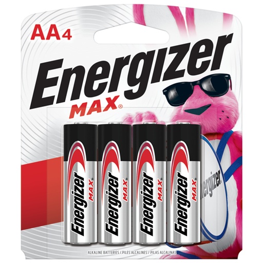 [ENE-PIL-E91BP4] Pila Alcalina Energizer Aa Blíster Con 4