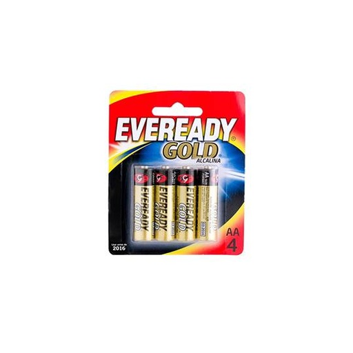 [EVE-PIL-AAG] Pila Alcalina Eveready Gold AA Blíster con 4 piezas