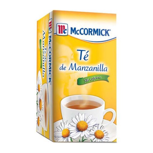 [MCC-TE-MAN25] Té De Manzanilla Mccormick Caja Con 25 Sobres