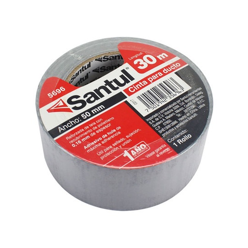 [SAN-ADS-5696] Cinta Adhesiva Santul Para Ducto 30 M