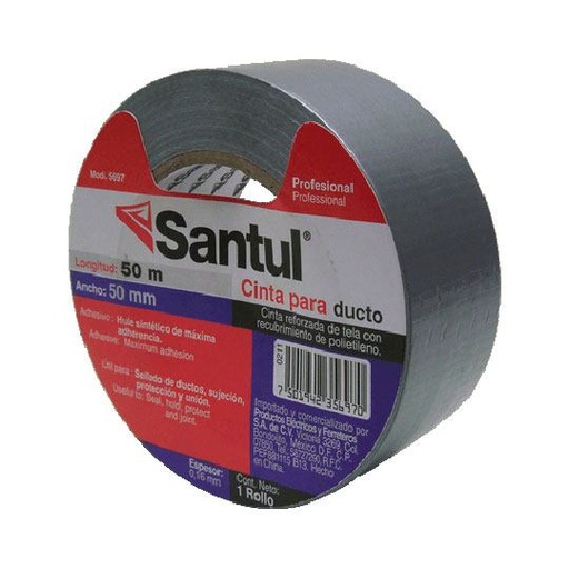 [SAN-ADS-5697] Cinta Adhesiva Santul Para Ducto 50 M